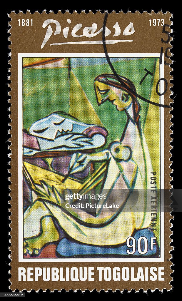 Togo Picasso painting postage stamp