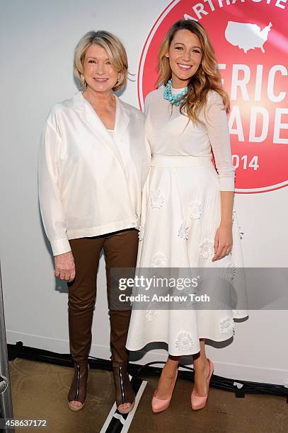 Martha Stewart and Blake Lively attend the Martha Stewart American Made Summit on November 8, 2014 in New York City.