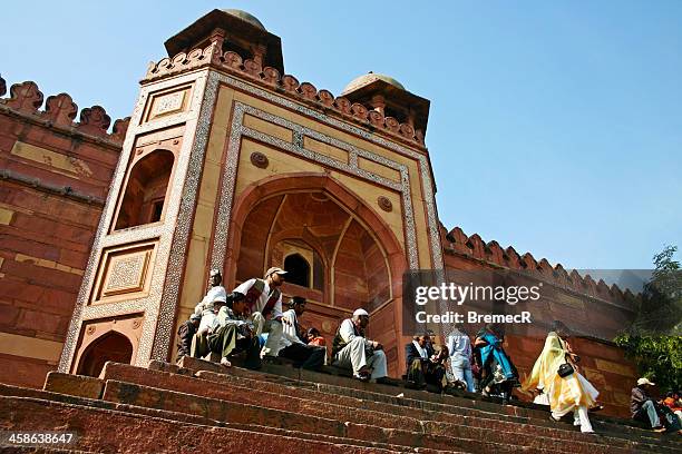 gate - jama masjid agra 個照片及圖片檔