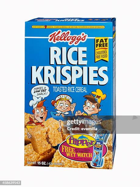 kellogg's rice krispies cereal - rice krispies stock pictures, royalty-free photos & images