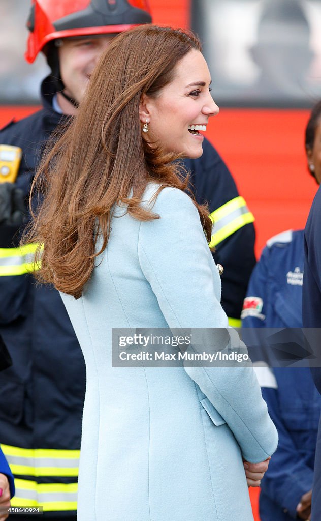 Duke & Duchess Of Cambridge Visit The Valero Pembroke Refinery