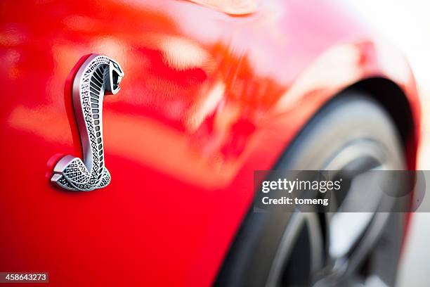 shelby gt500 side badging - ford cobra stock pictures, royalty-free photos & images