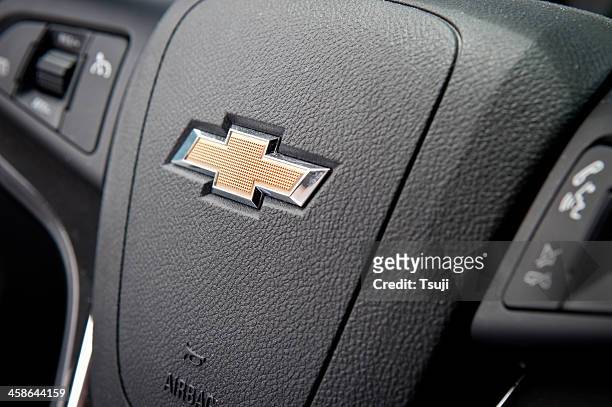 chevrolet logo - steering wheel logo stock pictures, royalty-free photos & images