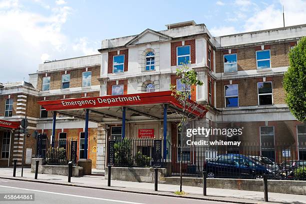 departamento de emergência em king's college hospital, londres - king's college londres - fotografias e filmes do acervo