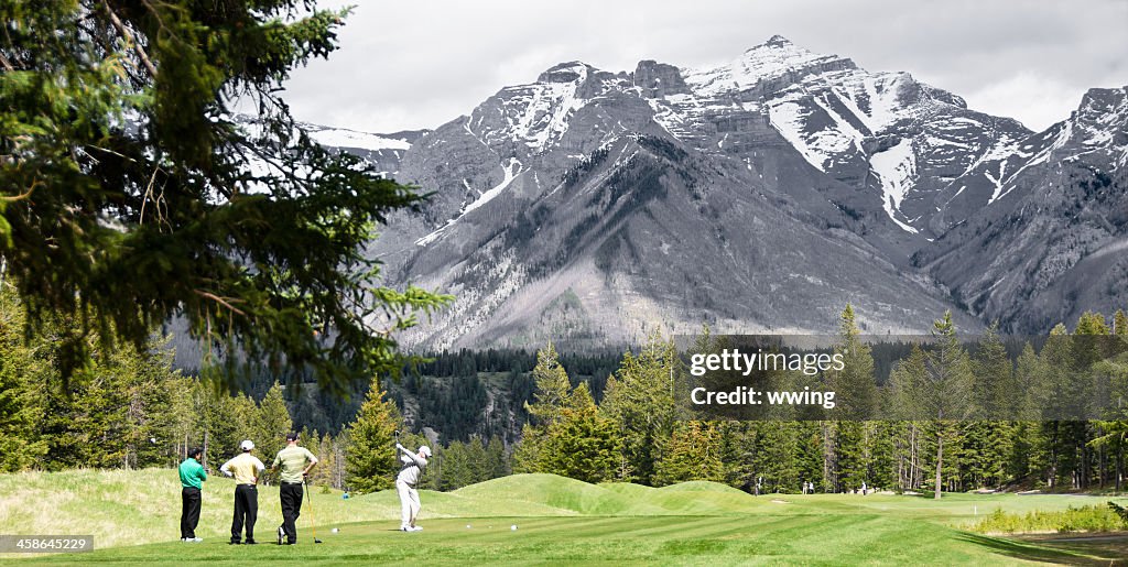 Banff Golf Course and Golfers