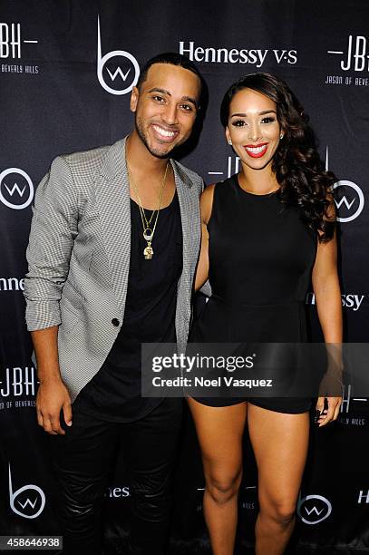 Brandon Williams and Gloria Govan attend Hennessy V.S Presents Brandon Williams' Simple is Perfect Capsule Collection Launch at Austere on November...