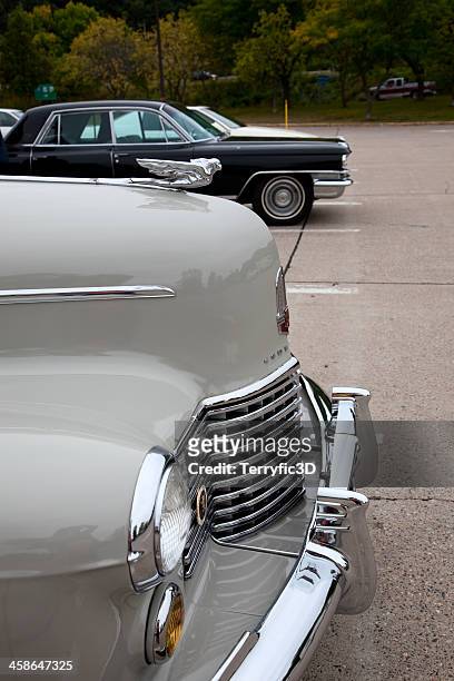 vintage cadillacs - terryfic3d stock pictures, royalty-free photos & images
