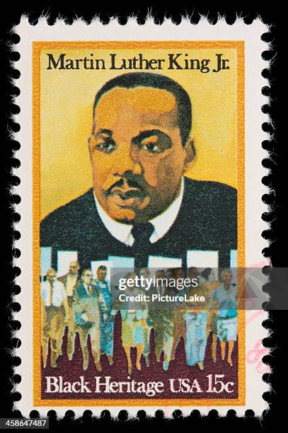 usa martin luther king jr postage stamp - stamp picture stock pictures, royalty-free photos & images