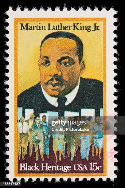 usa martin luther king jr postage stamp - martin luther king jr photos stock pictures, royalty-free photos & images