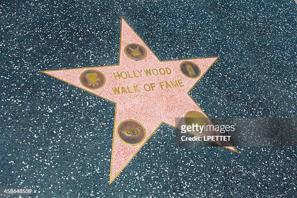 hollywood walk of fame - hollywood california stock-fotos und bilder