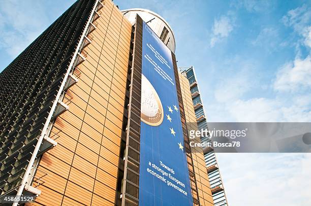 european economic issues ads, brussels - berlaymont stock pictures, royalty-free photos & images