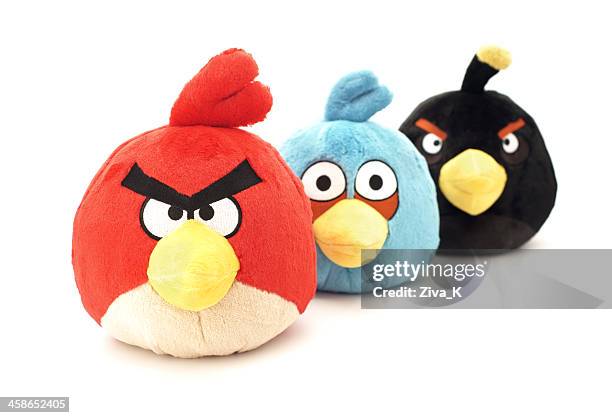 angry birds plush toys - angry birds namngivna videospel bildbanksfoton och bilder