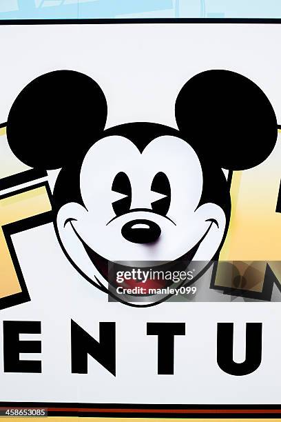 mickey mouse poster - mickey stock pictures, royalty-free photos & images