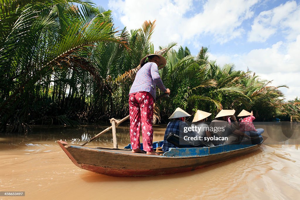 Tourists on Water taxi