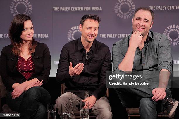 Writers Christine Nangle, Kyle Dunnigan and Kurt Metzger at the "Clown Panties And Other Unpleasant Truths: An Evening With Inside Amy Schumer" Panel...