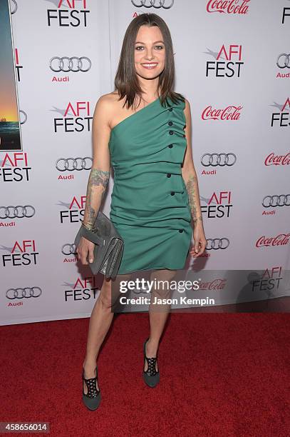 Actress Michelle Sinclair attends the screening of "Inherent Vice" during AFI FEST 2014 presented by Audi at the Egyptian Theatre on November 8, 2014...