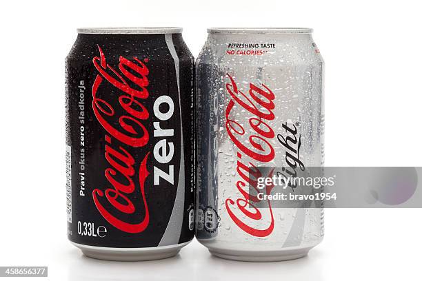 coca cola products - frisdrank stockfoto's en -beelden