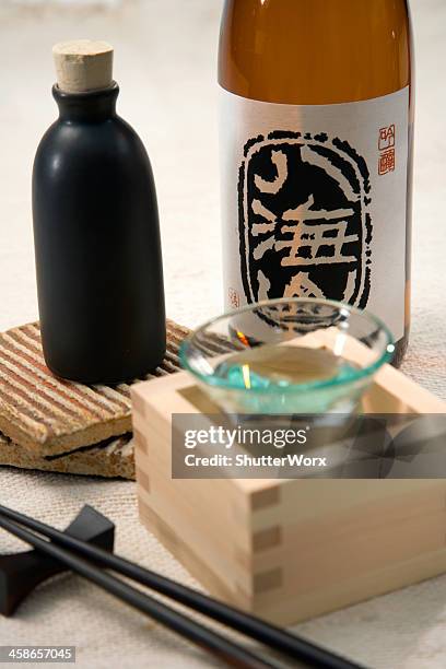 japanese sake - saki stock pictures, royalty-free photos & images