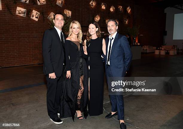 Producer Jamie Patricof, co-president of Baby2Baby Kelly Sawyer, event chair Jenni Kayne and Richard Ehrlich attend the 2014 Baby2Baby Gala,...