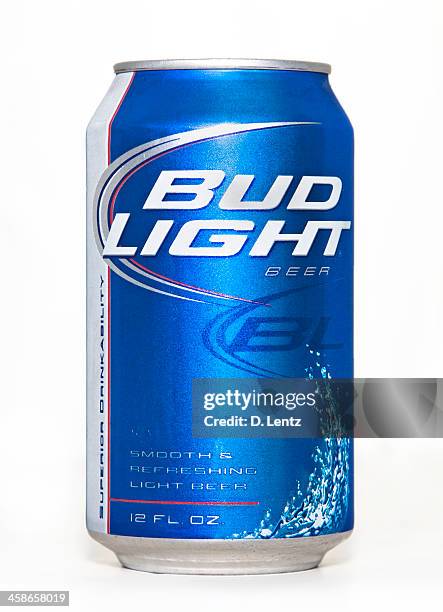 bud light beer can - bud light stock pictures, royalty-free photos & images