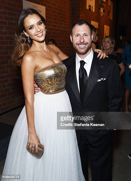 Actress Jessica Alba and Jeffrey Housenbold of shutterfly attend the 2014 Baby2Baby Gala, presented by Tiffany & Co. On November 8, 2014 in Culver...