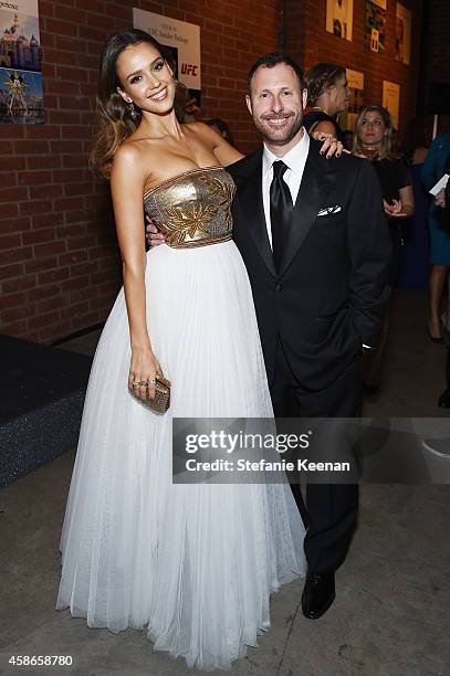 Actress Jessica Alba and Jeffrey Housenbold of shutterfly attend the 2014 Baby2Baby Gala, presented by Tiffany & Co. On November 8, 2014 in Culver...