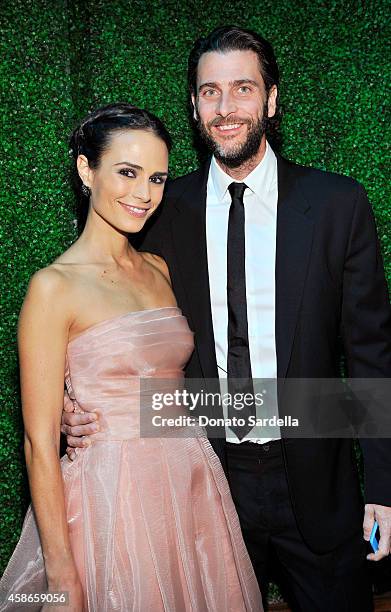 Actress Jordana Brewster snd producer Andrew Form attend2014 Baby2Baby Gala, presented by Tiffany & Co. On November 8, 2014 in Culver City,...