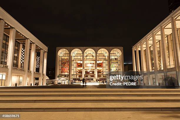 lincoln center - metropolitan museum of art new york city stock-fotos und bilder