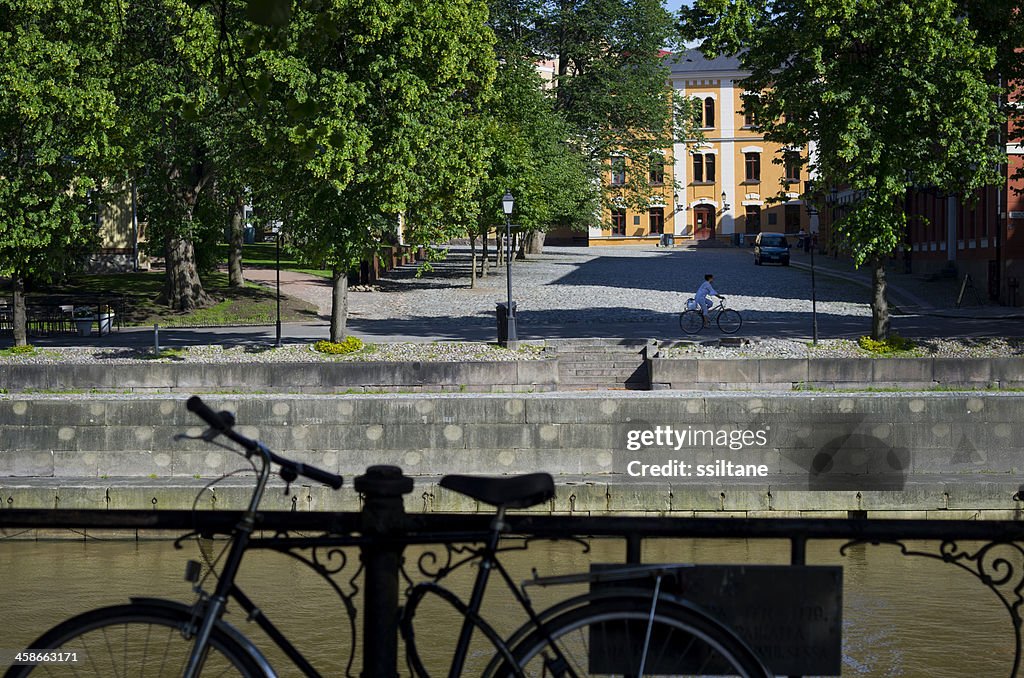 Turku Finland River Bicycle