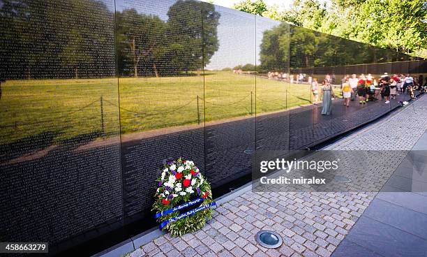 vietnam veterans memorial in washington, d.c. usa - vietnam memorial stock pictures, royalty-free photos & images