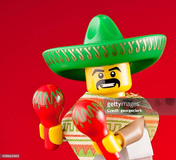 lego minifigures: mexican maraca man - lego 個照片及圖片檔