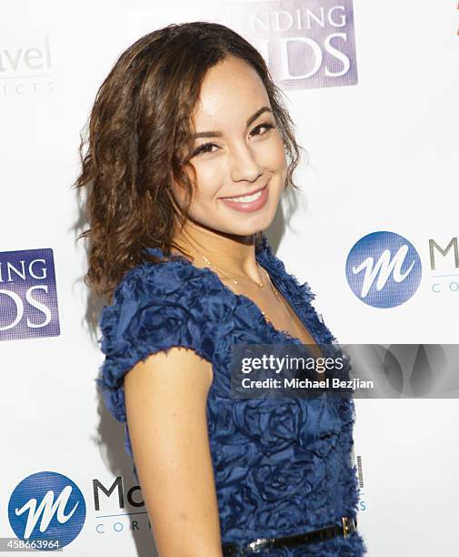 Actress Savannah Jayde arrives at Mending Kids International Wings Around The World Gala at Santa Monica Airport on November 8, 2014 in Santa Monica,...