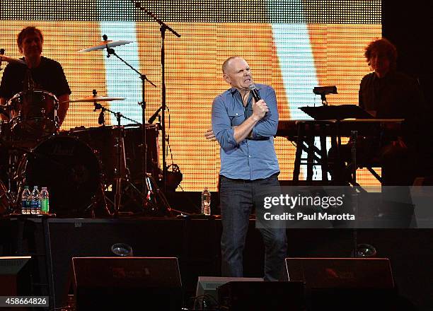 Bill Burr performs at the 2014 Comics Come Home Benefiting The Cam Neely Foundation For Cancer Care at TD Garden on November 8, 2014 in Boston,...