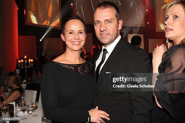 Hansi Flick and his wife Silke during the 33. Deutscher Sportpresseball - German Sports Media Ball 2014 at Alte Oper on November 08, 2014 in...