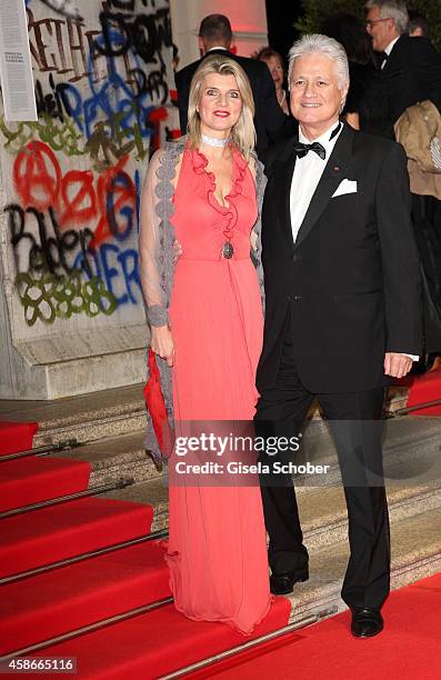 Guido Knopp and his wife Gabriella during the 33. Deutscher Sportpresseball - German Sports Media Ball 2014 at Alte Oper on November 08, 2014 in...