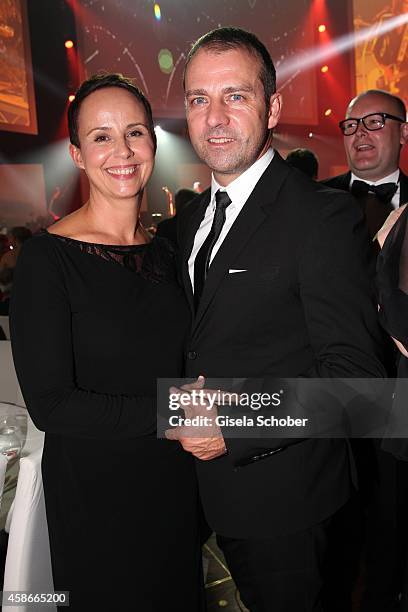 Hansi Flick and his wife Silke during the 33. Deutscher Sportpresseball - German Sports Media Ball 2014 at Alte Oper on November 08, 2014 in...