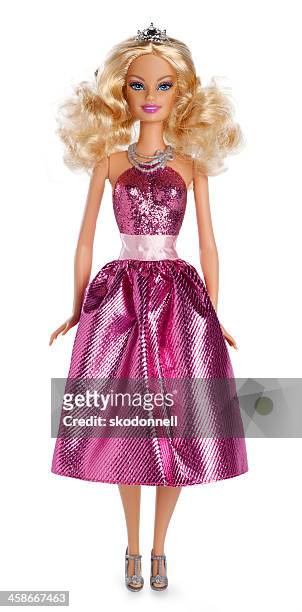 barbie doll on white - doll bildbanksfoton och bilder