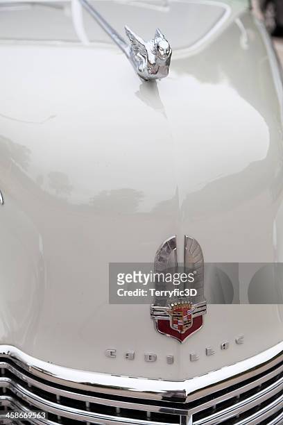 antique cadillac details - terryfic3d stock pictures, royalty-free photos & images