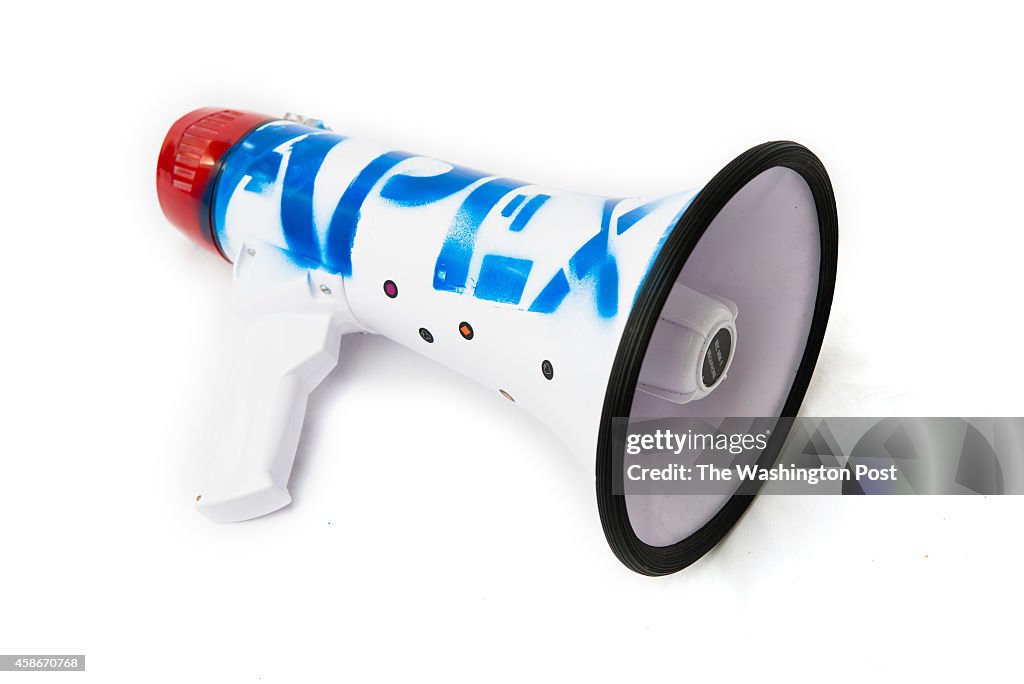 HYATTSVILLE, MD - NOVEMBER 5: A megaphone is pictured in the Me