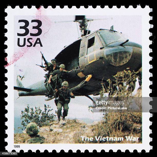 usa vietnam war postage stamp - vietnam war photos stock pictures, royalty-free photos & images