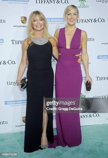 Goldie Hawn and Kate Hudson arrive at the 2014 Baby2Baby Gala presented by Tiffany & Co. Honoring Kate Hudson at The Book Bindery on November 8, 2014...