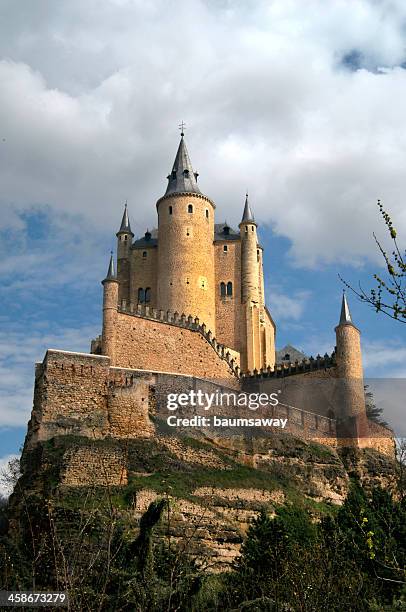 castle palast im alcázar spanien - alcanzar stock-fotos und bilder