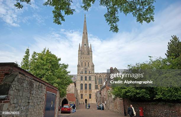 norwich cathedral - norwich cathedral stock pictures, royalty-free photos & images