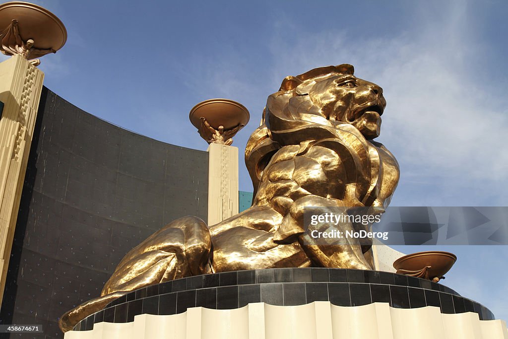MGM Lion sur le Strip de Las Vegas