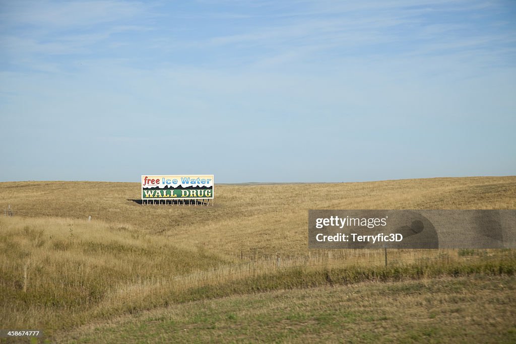 Wall Drug Billboard in South Dakota