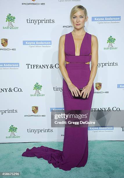 Actress Kate Hudson arrives at the 2014 Baby2Baby Gala presented by Tiffany & Co. Honoring Kate Hudson at The Book Bindery on November 8, 2014 in...