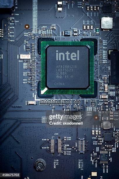 intel chip - intel chip stock pictures, royalty-free photos & images