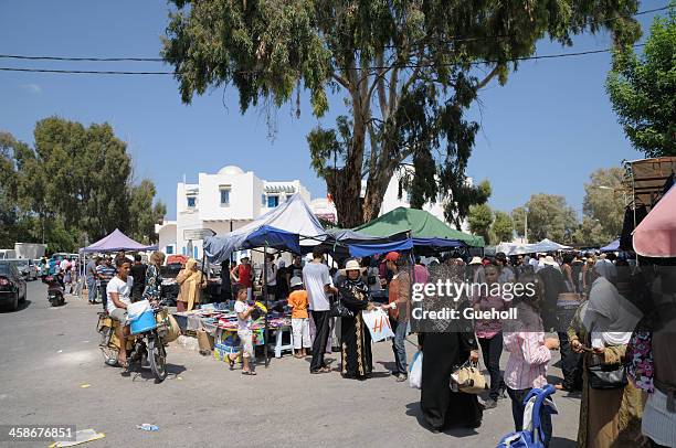 market in tunisia - djerba stock pictures, royalty-free photos & images