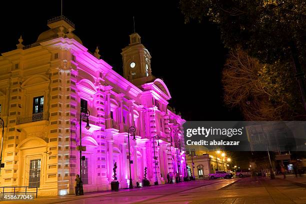 centro di hermosillo a notte - sonora mexico foto e immagini stock