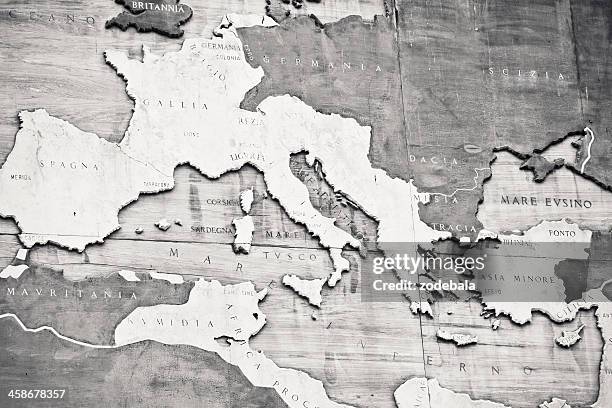 the roman empire map - ancient rome stock pictures, royalty-free photos & images